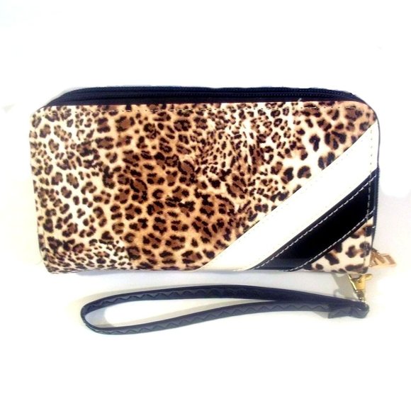Handbags - Leopard Print Wallet, Animal Print Wallet, Beautiful Woman's Wallet Small Clutch